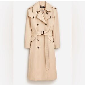 J CREW Double Breasted Trench Coat | Size 8